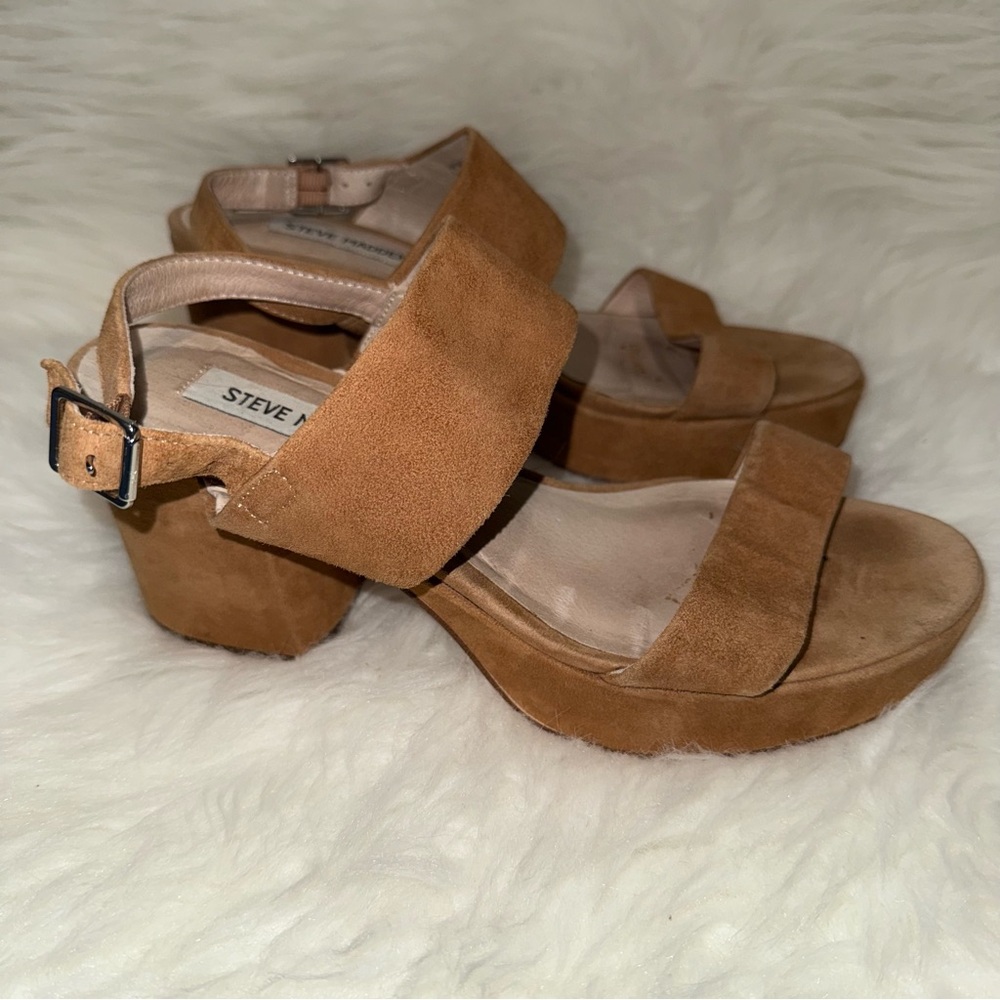 Steve Madden Brown Suede Sandals